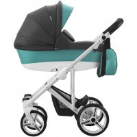 Коляска 2в1 Bebetto Magnum 383 Графіт / Бірюзовий